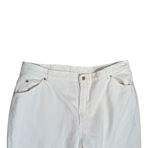 Vintage Levi's Orange Tab 9922 Tapered Leg Jeans White Plus Size 24 - Picture 3 of 7